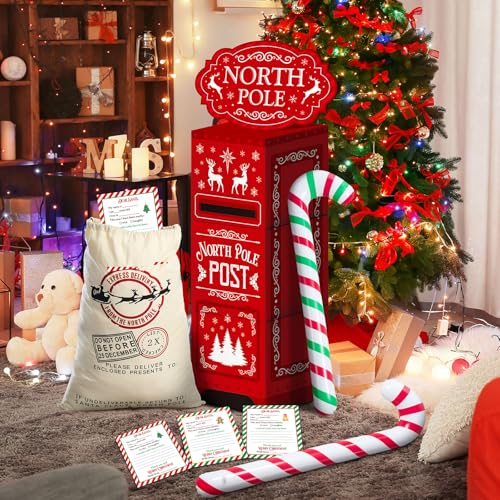 Humyoun Deer Christmas Letters to Santa Mailbox Kit - Holiday Decor