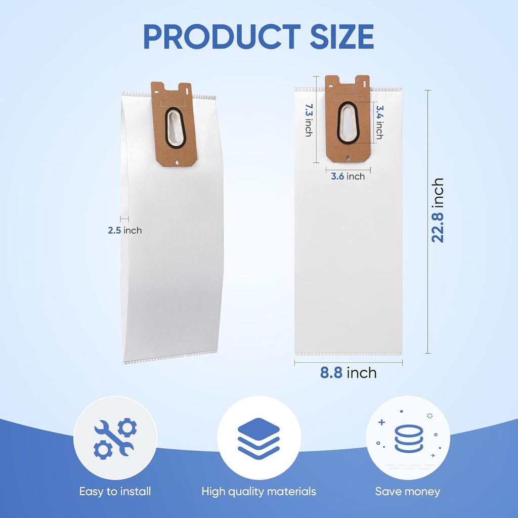 Vacmaster | 10 Pack Replacement Vacuum Bags - Compatible with UB0402 & Kenmore BU1001 B200 Series