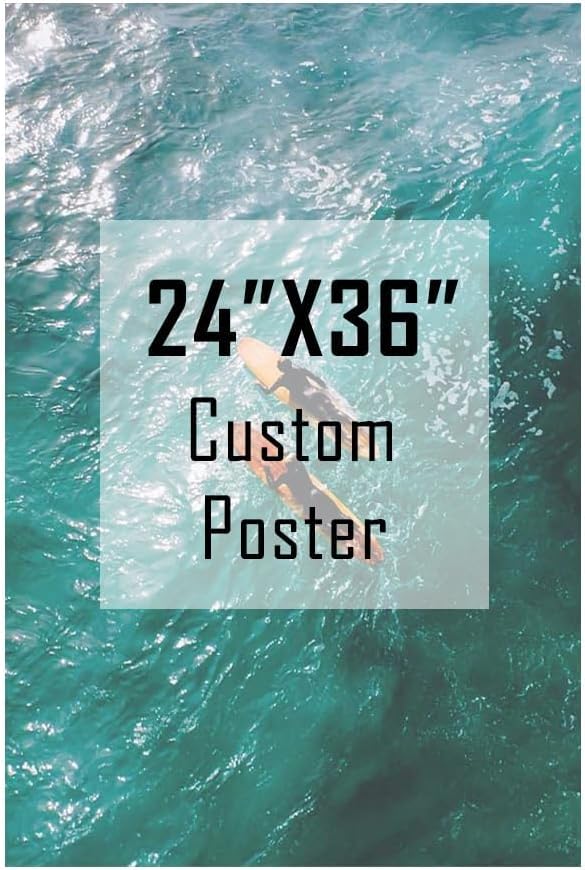 ZXDZSM Custom Canvas Poster - Personalized Photo Print | Unframed 24" x 36" Wall Art