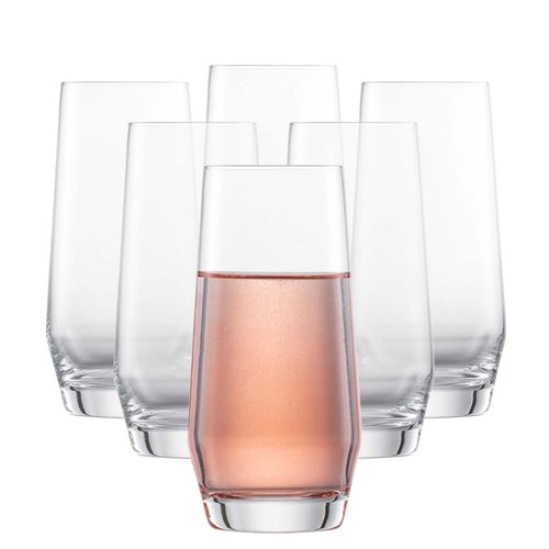 ZWIESEL GLAS Pure Longdrink Glass (Set of 6), Bar Glasses for Long Drinks, Dishwasher-Safe Tritan Crystal Glasses, Made in Germany (18 Ounce)