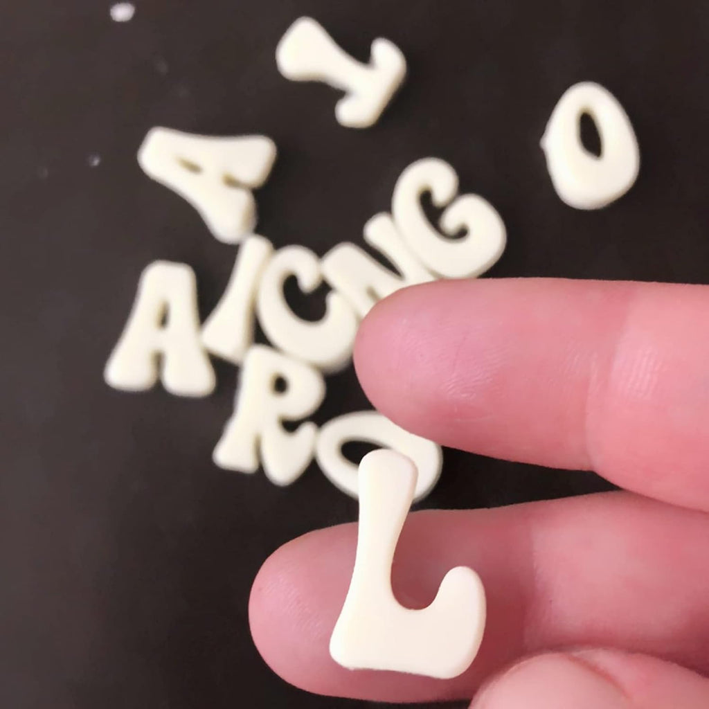 Skiennix Silicone Molds Set - 5-Piece Alphabet & Number Baking Molds for Candy & Cake Decoration