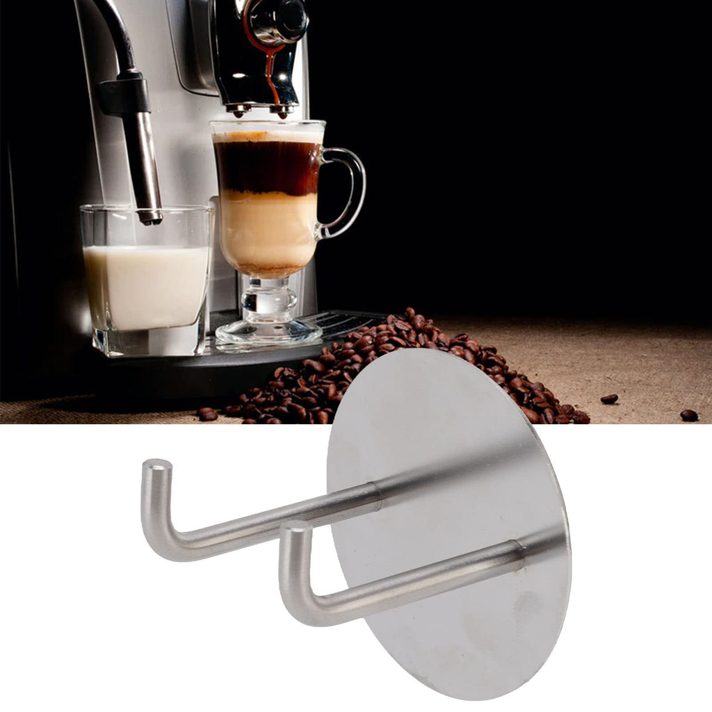 TOPINCN Coffee Portafilter Rack, Wall Mounted, Stainless Steel, Space Saving Storage Holder with Fence Design