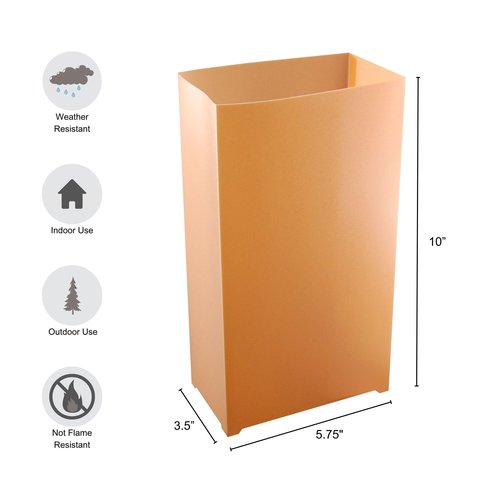 LumaBase Electric Luminaria Kit, Tan - Set of 10