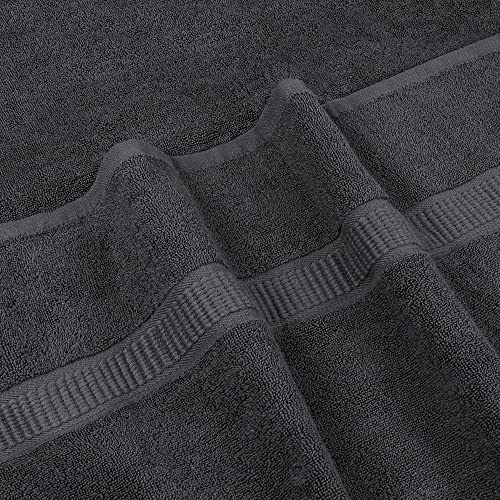 Utopia Towels Jumbo Bath Sheets 2-Pack, 35x70 Extra Large Cotton Grey