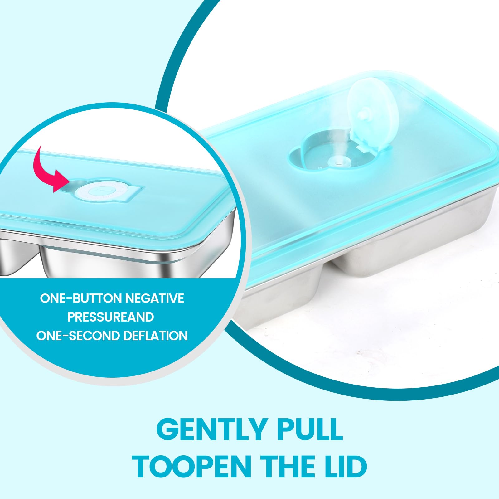 Tikmos 4 Pack Stainless Steel Snack Containers Reusable, Grab and Go 2 Compartment Food Storage Meal Prep Containers with Lids Stackable for Travel Camping School Lunch, Gifts for Gym Home Cooks