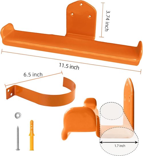 Heavy Duty Backpack Leaf Blower Hanger - 2 Pack Wall Mount for Sprayers & Chainsaws | Garage Storage Solution