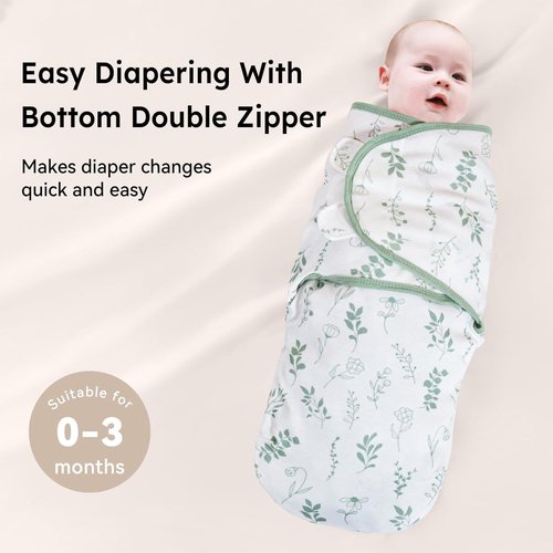 SEVDO 3-Pack Organic Baby Swaddles 0-3 Months,Newborn Sleep Sacks,Baby Receving Blanket, Infant Swaddles,Baby Boys Girls wrap Swaddle,Swaddlers Newborn,Nursery essentials