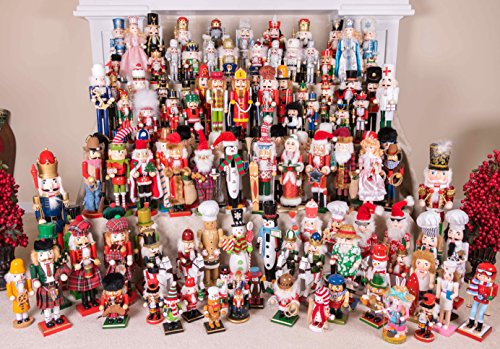 Red and Green Jester Nutcracker - 7 Inch Traditional Wooden Christmas Decor