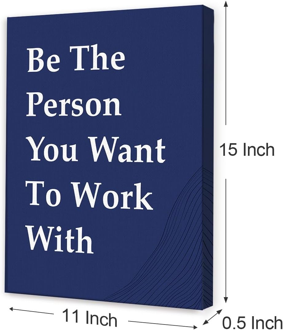 OTINGQD Motivational Wall Art - Inspirational Teamwork Canvas Decor for Office & Home Cubicle