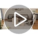 Round Travertine Nesting Coffee Table Set of 2, Modern Nested Side Tables