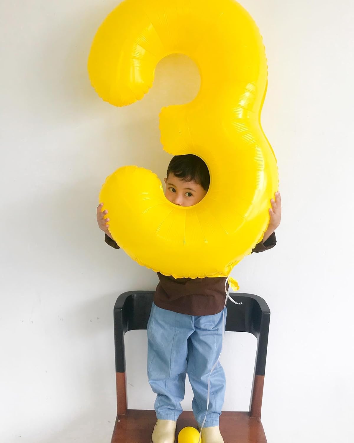 Yellow 6 Balloon - 40 Inch Number Balloon for 6th Birthday Decorations | Vibrant Party Supplies