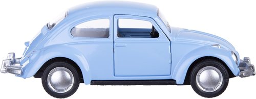 Berry President Classic Beetle Bug Diecast Metal Pull Back Car Model Toy - Vintage 1/32 Scale (Sky Blue)