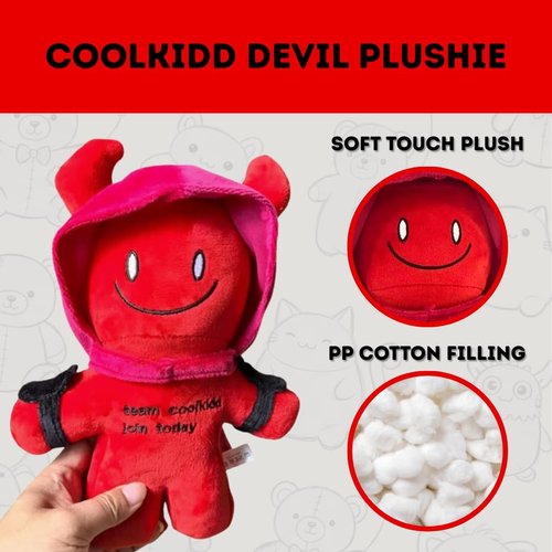 Forsaken Coolkidd Plushie - 9-Inch Soft Red Stuffed Doll | Gaming Collectible & Display Decor for Fans
