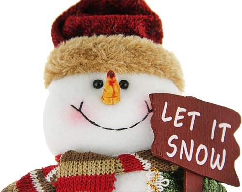 BXT Plush Snowman Shelf Sitter | Cute Christmas Holiday Decor for Home Decoration