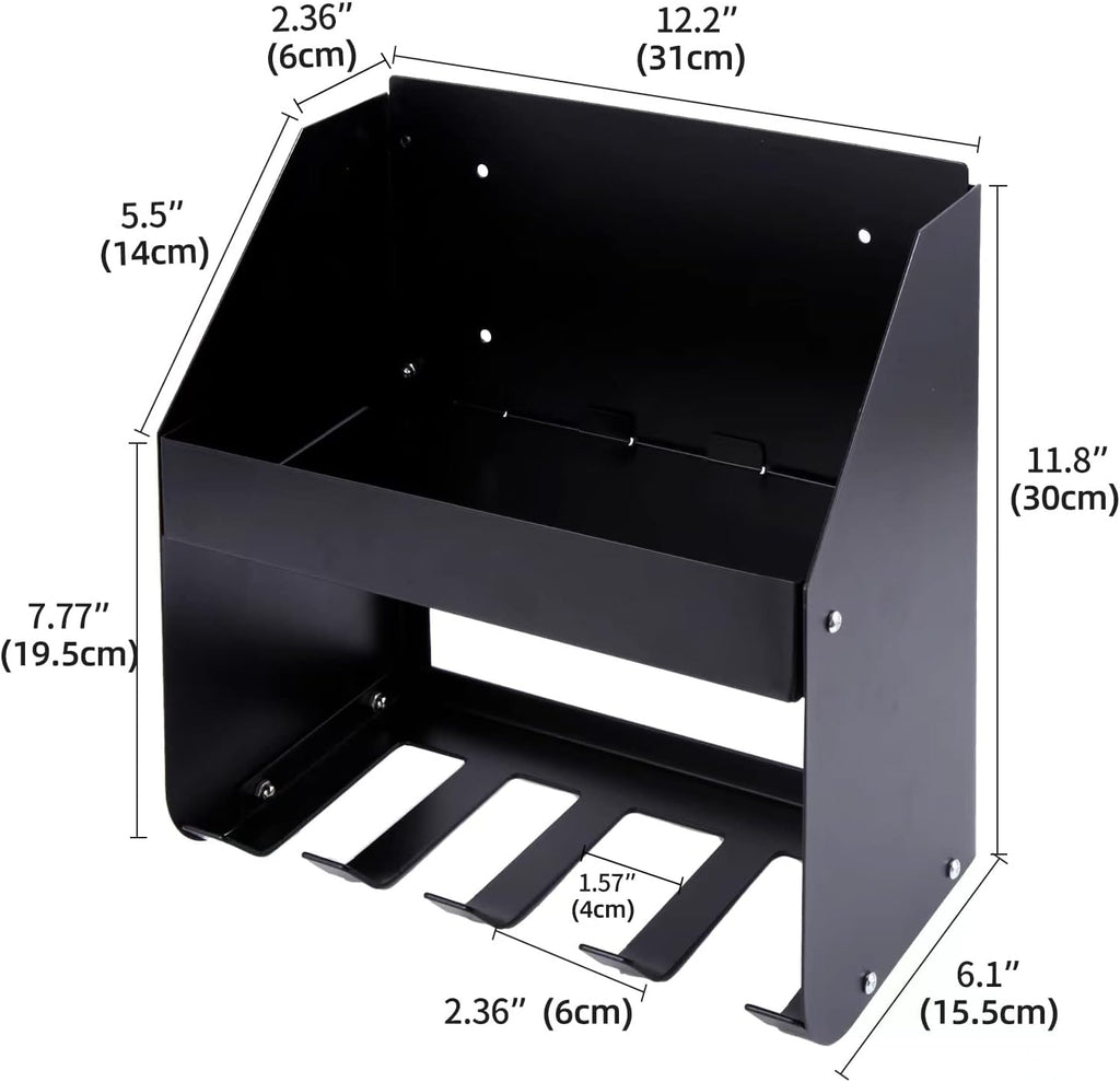 Ultrawall Heavy Duty Power Tool Rack - Wall-Mounted Organizer for Garage & Workshop Storage