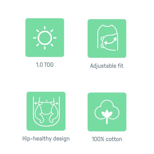 SwaddleMe by Ingenuity Original Swaddle - Size Small/Medium, 0-3 Months, 3-Pack (Floating Geo)
