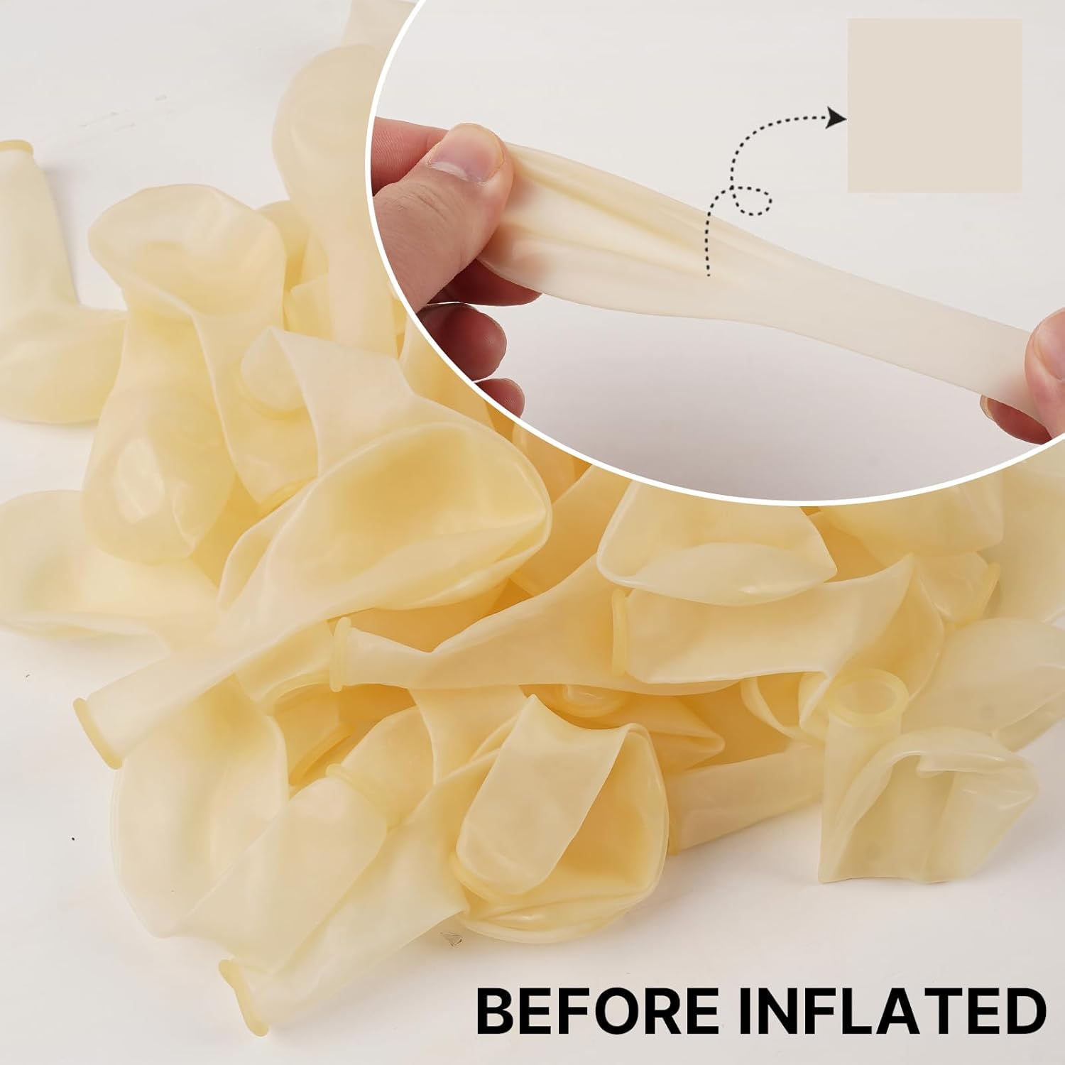 PartyWoo Clear Balloons - 100pcs 12 Inch Transparent Latex Helium Balloons for Celebrations