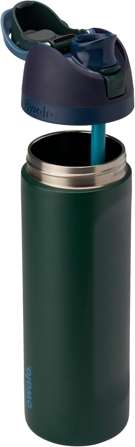 Owala FreeSip Insulated Stainless Steel Water Bottle - BPA-Free, 24 Oz, Perfect for Travel - Lost Signal Design