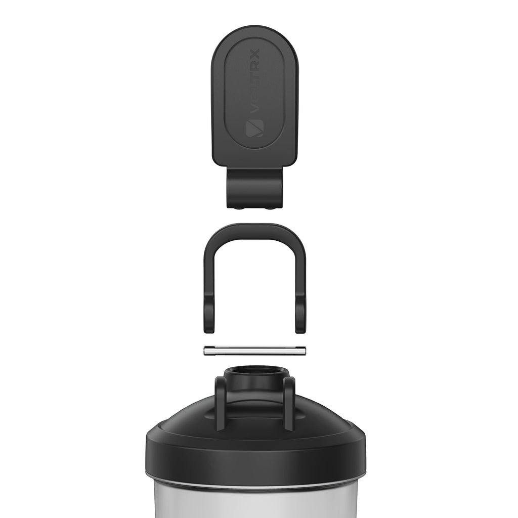 VOLTRX Premium Electric Protein Shaker Bottle, Made with Tritan - BPA Free - 24 oz Vortex Portable Mixer Cup/USB C Rechargeable Shaker Cups for Protein Shakes
