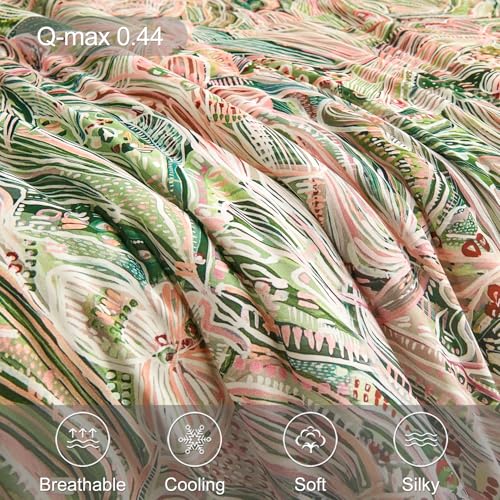 Cooling Floral Print Blanket for Hot Sleepers - Twin Size