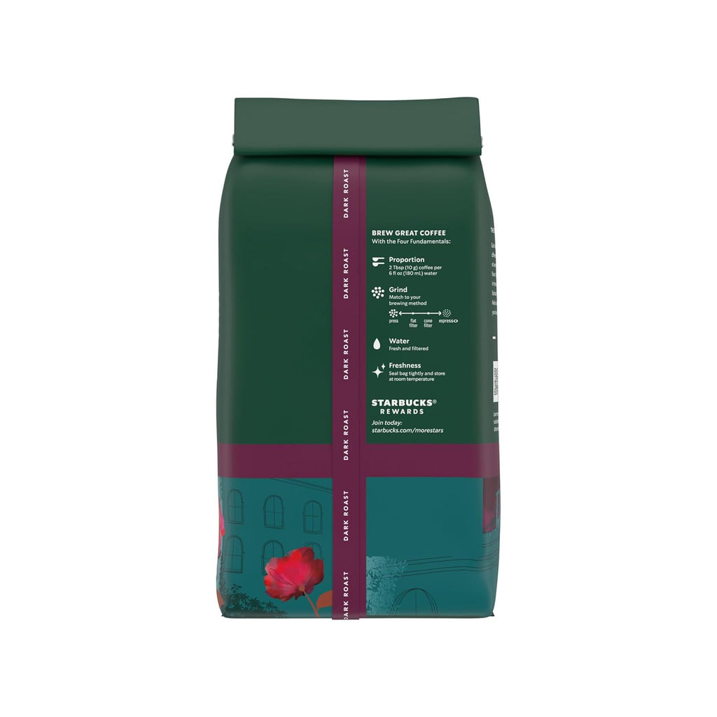Starbucks Whole Bean Coffee - Caffè Verona Dark Roast, 100% Arabica, 18 oz Bag (Pack of 2)