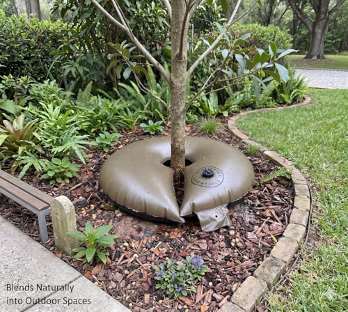 15 Gallon Slow Release Tree Watering Bag Ring (2 Pack) - 3 Outlets