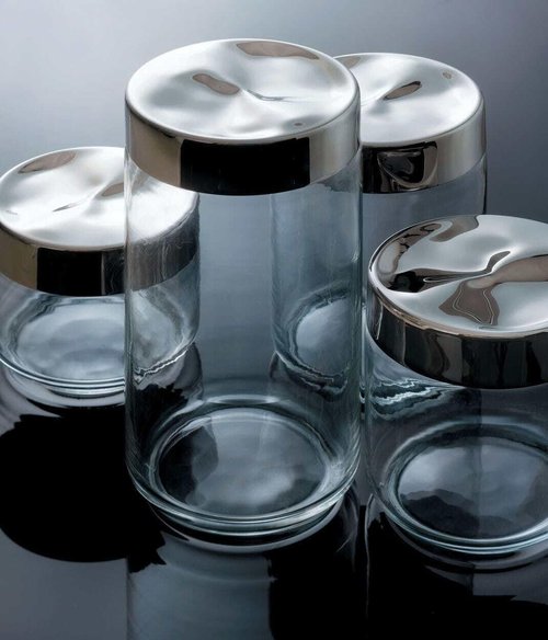 Alessi LC09 "Julieta" Jar, Silver, NULL