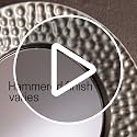Hammered Silver Sphere Wall Mirror Set - 4-Piece Decorative Iron Round Mirrors