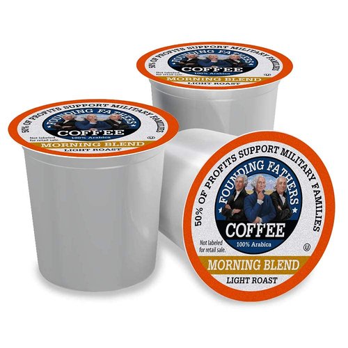 Founding Fathers Coffee - Morning Blend Single Serve Pods for Keurig 2.0 | 80 Count