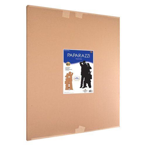 Beistle Life Size Paparazzi Stand-Up with Easel, Hollywood Theme Party Decorations, Photo Booth Props for VIP Awards Night Events, Movie Night, 6' x 32.15"