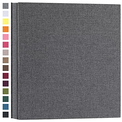 Large Capacity 4x6 Photo Album, 1000 Pockets, Gray Linen Cover