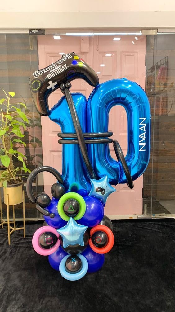 Number Balloons by Navy Blue - 40 Inch 0 Balloon for Birthday Decorations | Perfect for Boys and Men