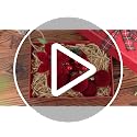 Burgundy Velvet Christmas Ball Clusters Ornaments Set - 4 Pcs Holiday Decor