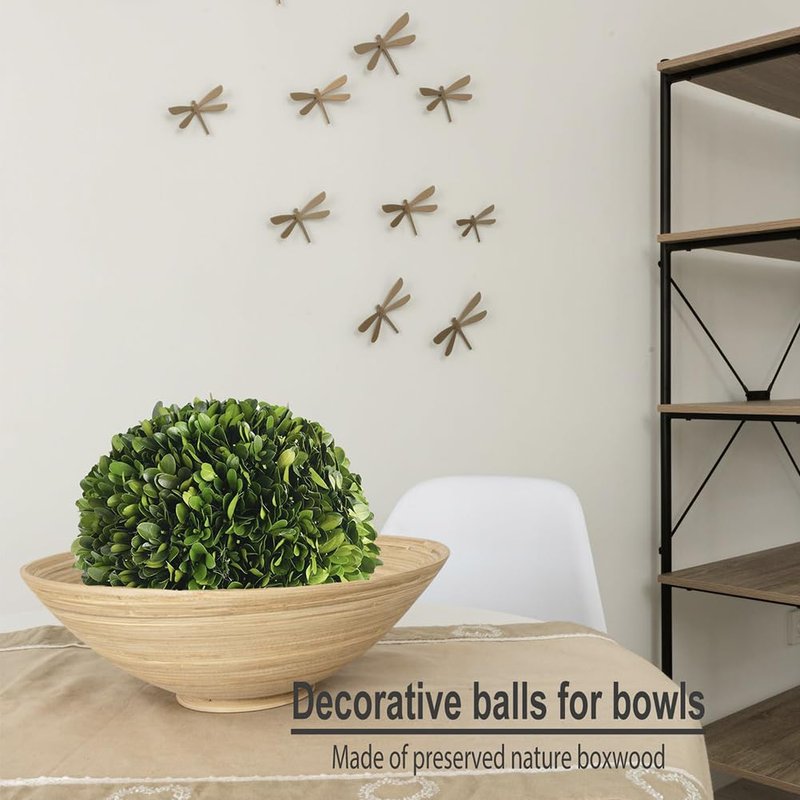BOXWOOD WORLD Decorative Boxwood Balls for Bowls and Decorative Balls for Centerpiece Bowl Fillers Vase Fillers Home, Kitchen, Living Room Decor (8 inch)