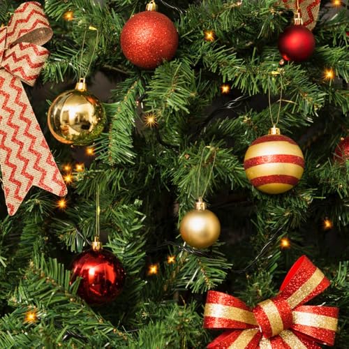100 Pcs Gold Christmas Ornament Hangers with Snap Fasteners