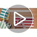 Cabana Stripe Beach Towel Set, 100% Cotton, 30 x 60 Inch, Navy Blue, 2-Pack