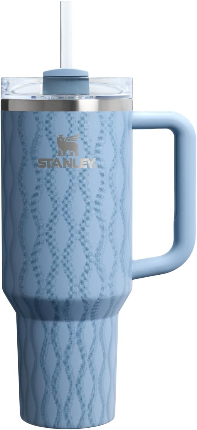 STANLEY 40 oz Quencher H2.0 FlowState™ Tumbler - Slate Blue Drift | Durable & Insulated Design