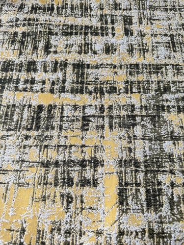 Linen Futon Cover with 3-Side Zipper, Twin Size, Yellow