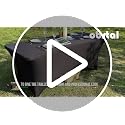 6ft Black Stretch Spandex Tablecloth 2 Pack - Fitted Table Cover