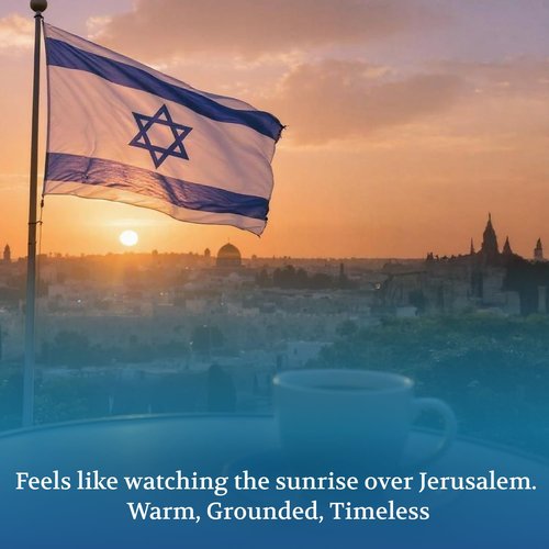 Iron Dome Coffee – Jerusalem Sunrise Medium Roast Ground Coffee – Smooth and Balanced 12oz Bag – Freshly Roasted, Ground Coffee – Inspired by the Warmth and Heritage of Jerusalem