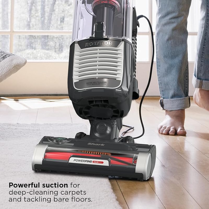 Shark ZU102 Rotator Pet Upright Vacuum with PowerFins HairPro and Odor Neutralizer