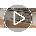French Provincial Upholstered Accent Bench with Scrolled Arms, Antique White