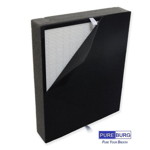 PUREBURG Replacement Filter Compatible with Alen A350 and A375 Air Purifiers, Part No. BF25A (Also Compatible BF15A),H13 HEPA Activated Carbon Air Clean Dust VOCs Odor,1+4 Pre-Filters