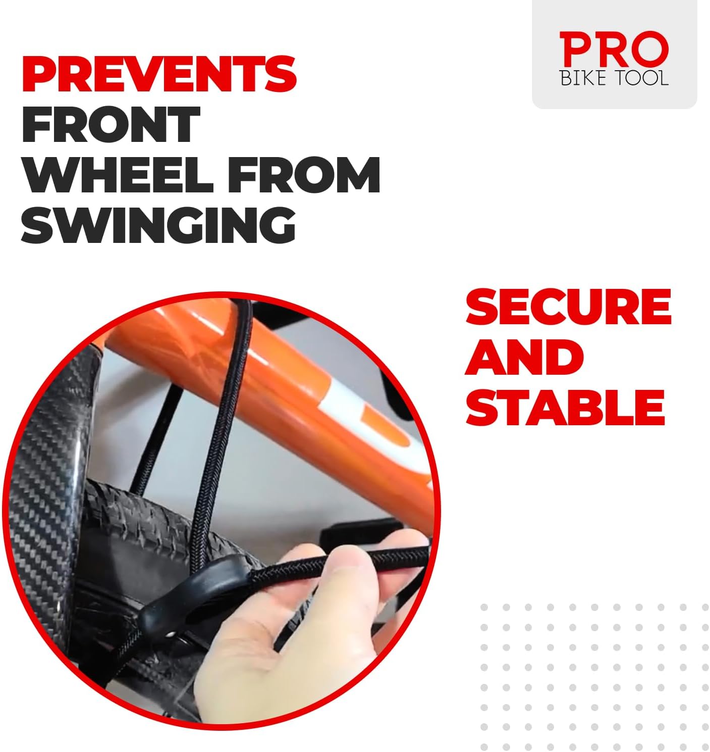 Pro Bike Tool Bike Wall Mount - Horizontal Indoor Rack for 1 Bicycle | Safe & Secure Storage Solution