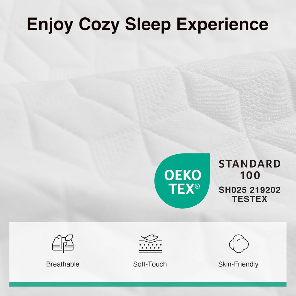 Novilla 8 Inch Queen Memory Foam Mattress - Breathable Comfort & High-Density Support for Pressure Relief