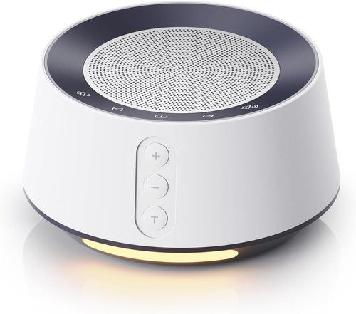 BGOVERSS White Noise Sound Machine - 20 Soothing Sounds & 10 Color Night Light | Ideal for Sleep, Nursery & Travel