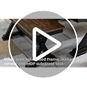 48-Inch Two-Tone Farmhouse Dining Bench, Solid Wood Frame