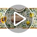 Green Floral Eucalyptus Summer Table Runner 13x72 Inches for Kitchen Dining
