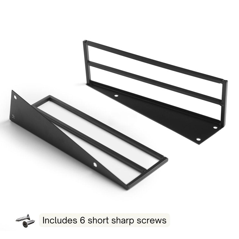 Under Cabinet Metal Cutting Board Rack - 2 Layer Vertical & Horizontal Hanger - Heavy Duty Cutting Board Holder