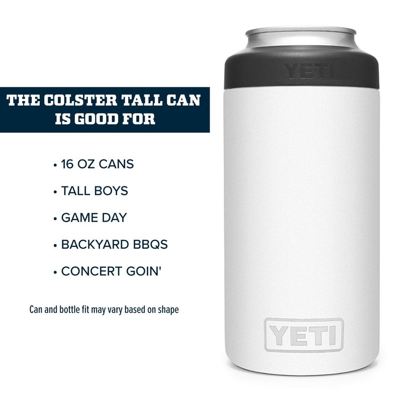 YETI Rambler 16 oz. Tall Can Insulator for Tallboys, White (NO CAN INSERT)
